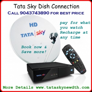 Tata Sky Dish  New Connection | 9043743890